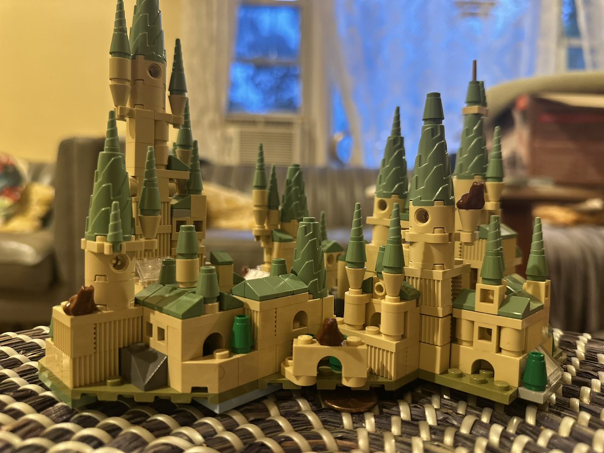 Finally made my Minature Lego Harry Potter Hogwarts Castle