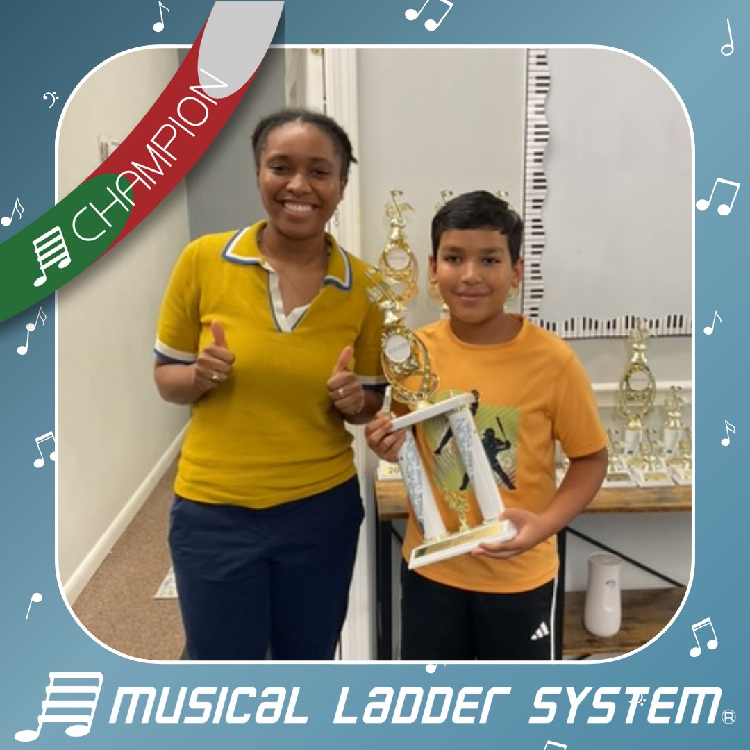 ColaArtsAcademy's tweet image. Congratulations to Navish for earning his Champion trophy!

#musicalladdersystem
