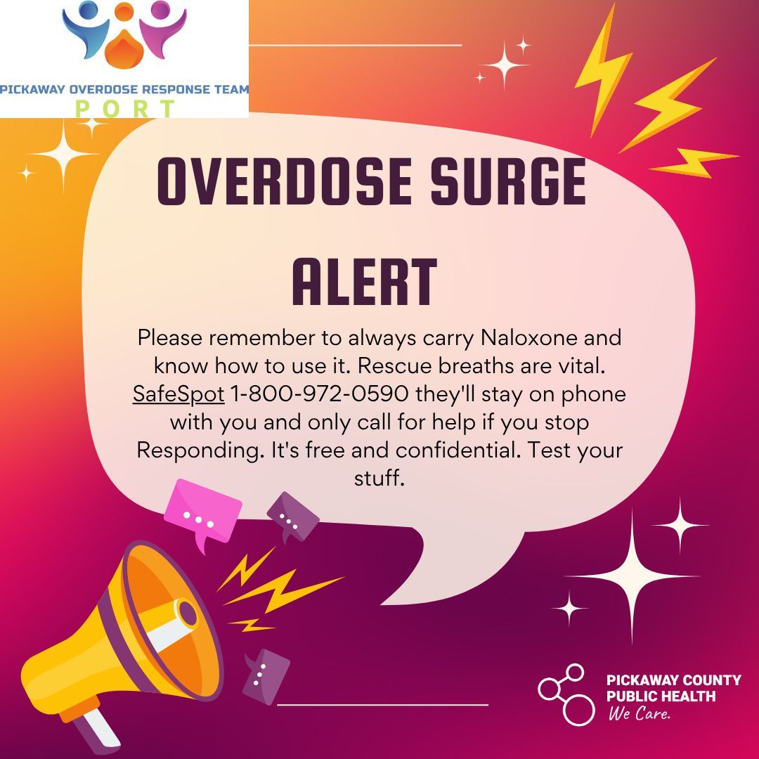 PC_PublicHealth's tweet image. 🚨 Overdose Surge – Columbus (West &amp;amp; East Sides)
🗓️ 10 ODs reported 7/29/25

💊 Carry Naloxone
🧪 Test your supply
🚪 Don’t use behind locked doors
📱 SafeSpot: 1-800-972-0590 (free/confidential)

#HarmReduction #NarcanSavesLives #OverdoseAlert #PORT
