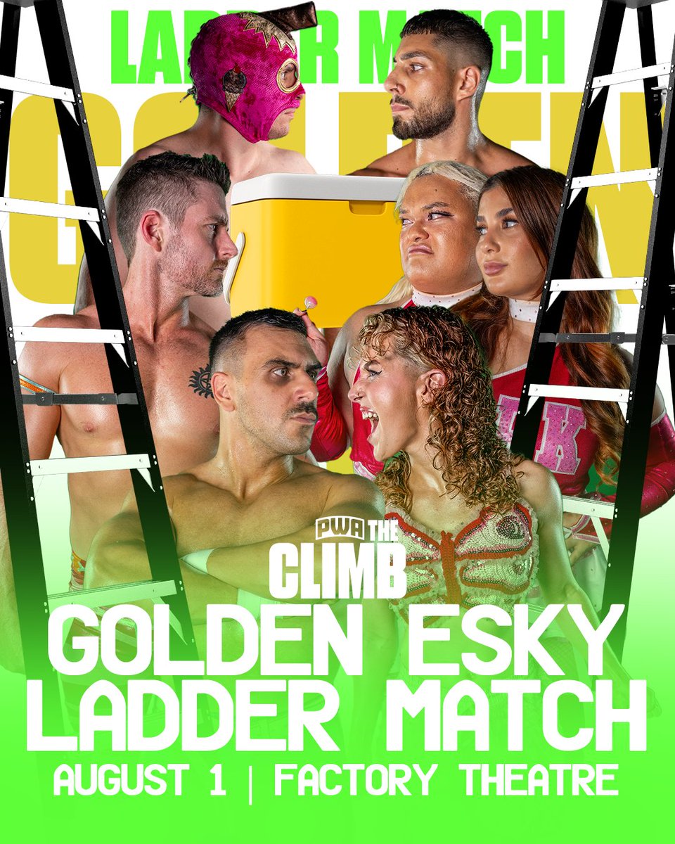 PWA Black Label (@pwaaustralia) on Twitter photo BREAKING: GOLDEN ESKY MATCH TO KICK OFF THE CLIMB 🪜🚨
As announced by <a href="/RobbieEagles_/">Robbie Eagles</a> the GOLDEN ESKY LADDER MATCH will start this Fridays SOLD OUT event
The winner of the GOLDEN ESKY is rewarded the power to make ANY MATCH at ANY TIME
🎥 LIVE ON YOUTUBE BREAKING: GOLDEN ESKY MATCH TO KICK OFF THE CLIMB 🪜🚨
As announced by <a href="/RobbieEagles_/">Robbie Eagles</a> the GOLDEN ESKY LADDER MATCH will start this Fridays SOLD OUT event
The winner of the GOLDEN ESKY is rewarded the power to make ANY MATCH at ANY TIME
🎥 LIVE ON YOUTUBE