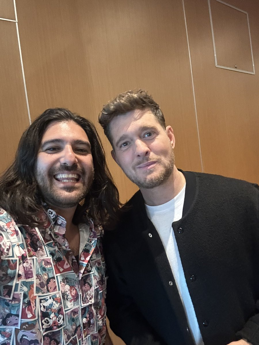 Rob Volpe (@rob_volpe) on Twitter photo I guess the cat is out of the bag that <a href="/MichaelBuble/">Michael Bublé</a> was on our cruise. If this is even possible, his kindness outweighs his talent. He was so nice to anyone who he passed all week.
#michaelbuble #disneywonder #disneycruise #disneycruiseline #alaskacruise #feelinggood I guess the cat is out of the bag that <a href="/MichaelBuble/">Michael Bublé</a> was on our cruise. If this is even possible, his kindness outweighs his talent. He was so nice to anyone who he passed all week.
#michaelbuble #disneywonder #disneycruise #disneycruiseline #alaskacruise #feelinggood