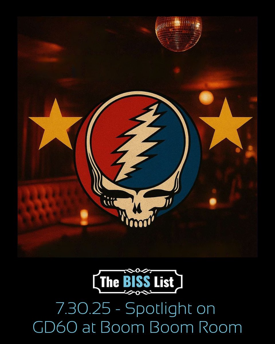 This week's BISS List is out! With a spotlight on GD60 Pre-Shows &amp; After-Parties at Boom Boom Room + all the best GD60s shows + the rest of the best of BISS this week. Read it now: bit.ly/BISSList-07-30….

#bisslist #bayareamusic #livemusic #calendar