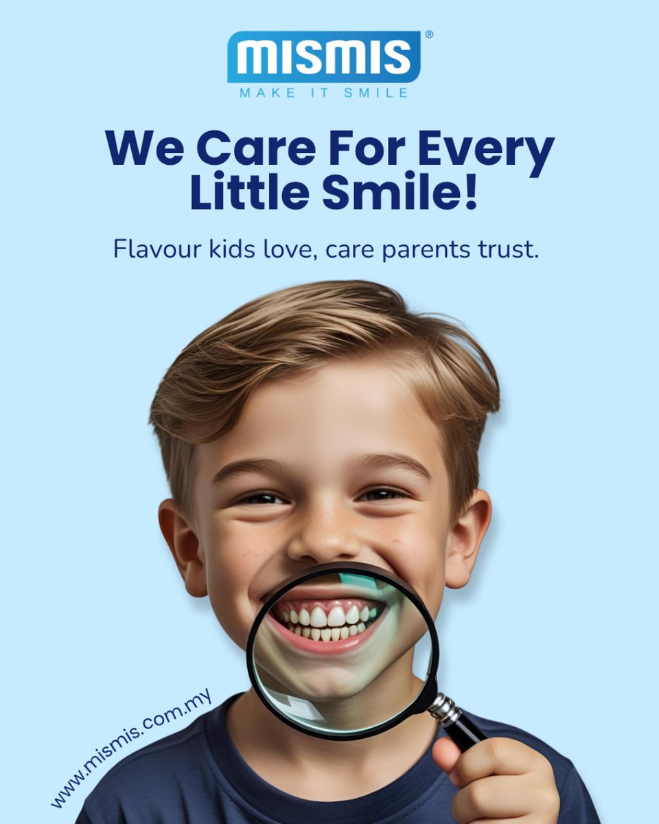 _makeitsmile's tweet photo. Every little smile matters! 🦷💙
MISMIS toothpaste that gentle, HALAL, and fluoride-free toothpaste your kids will actually love.
Now available at AEON 🛒
#mismis #SmileWithCare #halaltoothpaste #makeitsmile #ubatgigisemulajadi https://t.co/V0s1WGyYQx