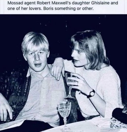 Here's another dot to connect. Did you ever wonder how the fuck Boris Johnson became Prime Minister? This is so much bigger than we understand at this point. There's literally one degree of separation between powerful politicians on the right and Ghislaine Maxwell.