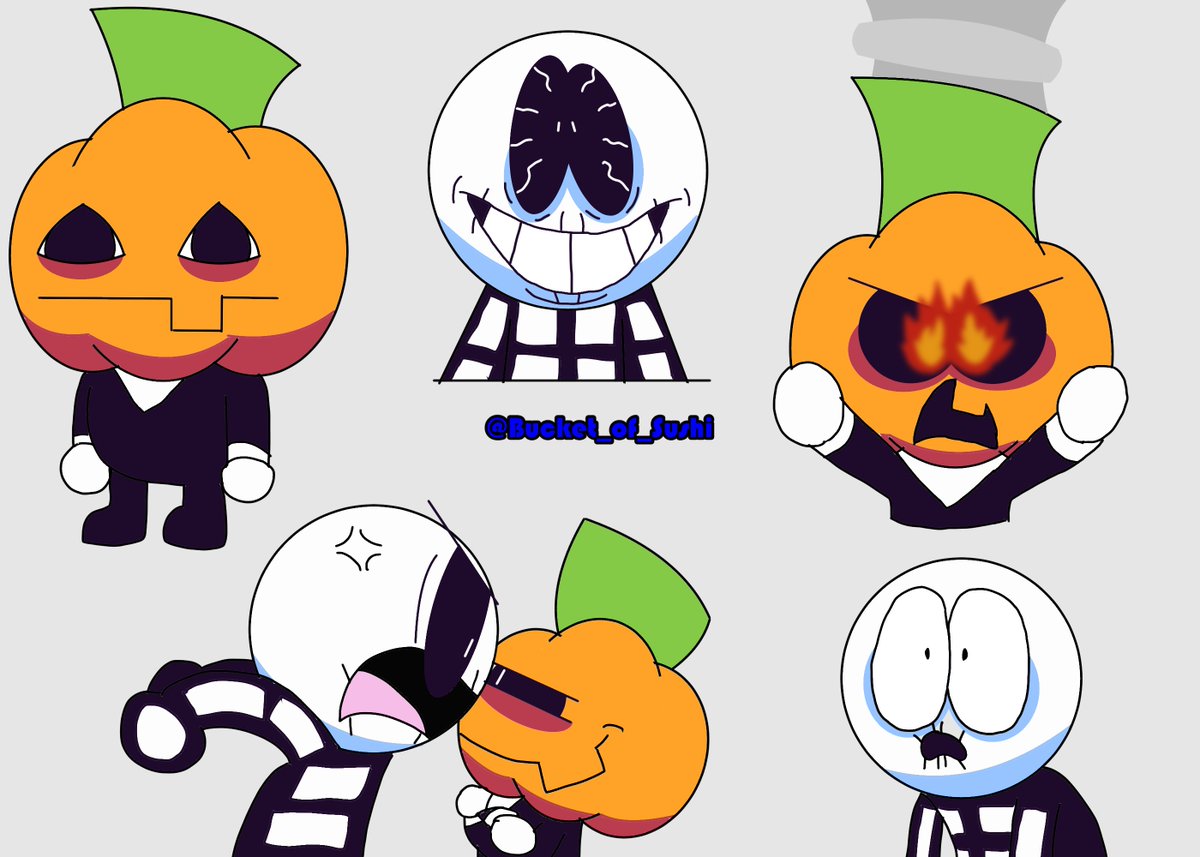 You ever lay down and think "Man, Skid and Pump should be more expressive."

I do, a lot.

#spookymonthfanart #spookymonth #skidandpump