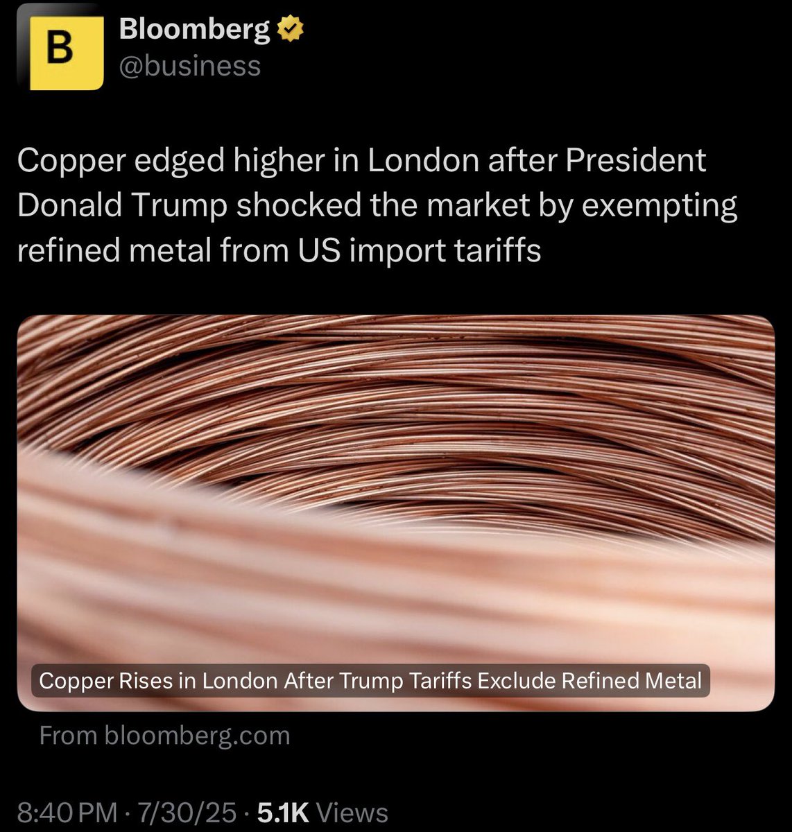 I wonder which people connected to Trump made money on this.