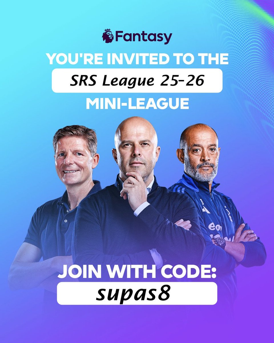 Simpang Raya Skuad BRFI (@simpangrayafpl) on Twitter photo ๐SRS League 25-26
Juara 1: 200rb
Juara 2: 100rb
Juara 3: 50rb
Juara Cup: 100rb
syarat hanya follow:
<a href="/SimpangRayaFPL/">Simpang Raya Skuad BRFI</a>
<a href="/LigaBRFI/">Battle Royale FPL Indonesia</a>
<a href="/arsenalprd/">duta sampo lain</a>
silakan reply nama tim biar kalau menang gak susah nyarinya ๐
Let's go!!
cc <a href="/pisangij01/">FPL Liga Pisangijo</a> ๐SRS League 25-26
Juara 1: 200rb
Juara 2: 100rb
Juara 3: 50rb
Juara Cup: 100rb
syarat hanya follow:
<a href="/SimpangRayaFPL/">Simpang Raya Skuad BRFI</a>
<a href="/LigaBRFI/">Battle Royale FPL Indonesia</a>
<a href="/arsenalprd/">duta sampo lain</a>
silakan reply nama tim biar kalau menang gak susah nyarinya ๐
Let's go!!
cc <a href="/pisangij01/">FPL Liga Pisangijo</a>