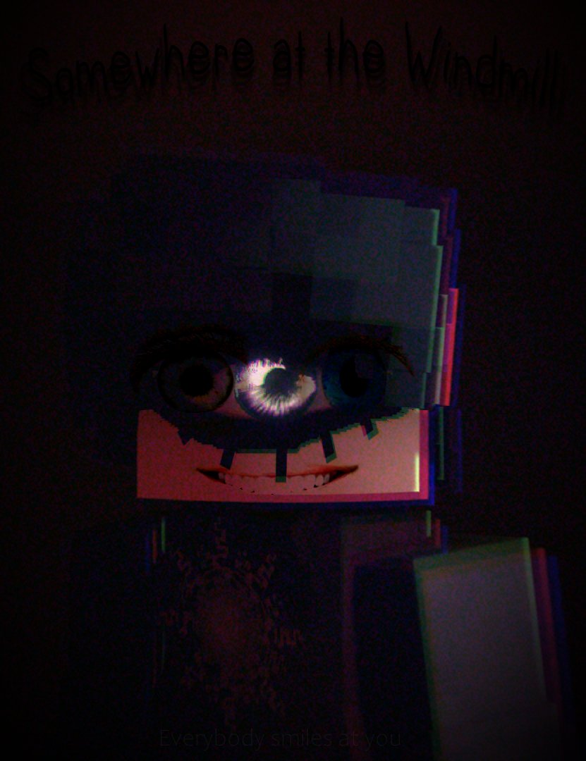 "Look around see what you do"
============================
#SomewhereAtTheWindmill #ArtistOnTwitter #3dart #3danimation #indieanimation #IndieArt #mineimator #weirdcore #HorrorArt 
============================
Check my series out: youtube.com/playlist?list=…