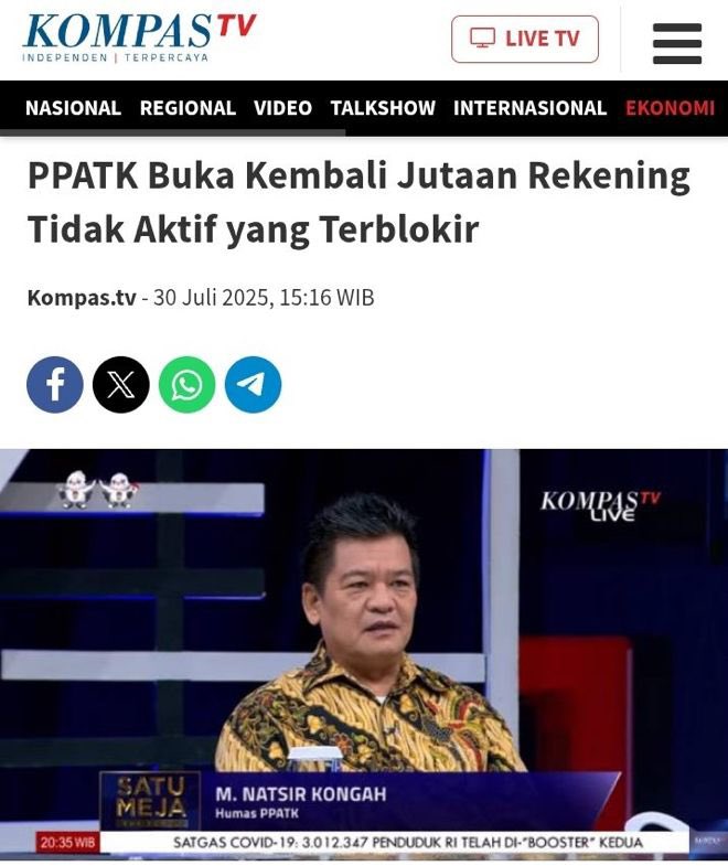 PPATK menyatakan telah membuka kembali sebagian rekening dorman yang sebelumnya diblokir. Pernyataan ini patut dikritisi. Keputusan menyangkut hak dasar warga—yakni akses atas rekening pribadi—seharusnya dibahas terlebih dahulu dengan wakil rakyat, bukan sepihak dengan pihak