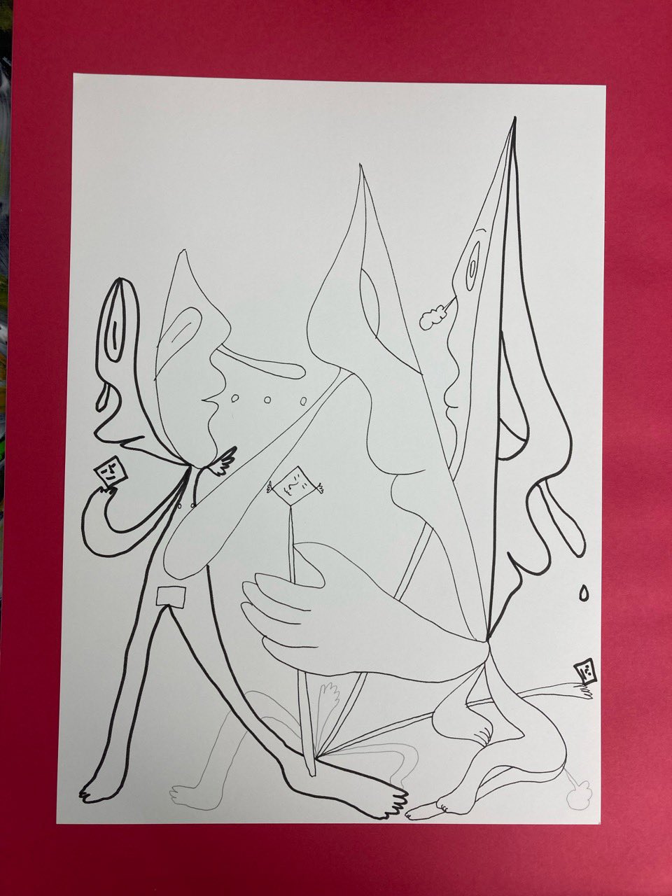 あかねこ　ryuichi 絵画　ドローイング Sketch #17 – JAPAN ART BRIDGE