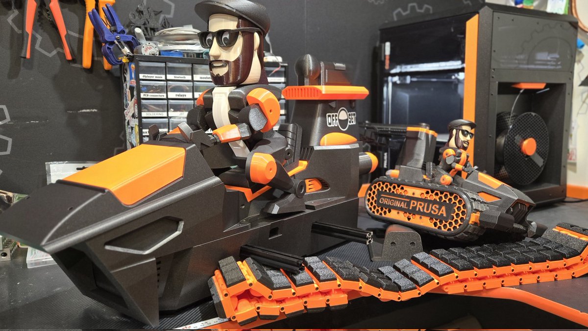 OffSet_makerlab's tweet image. Big Joe is coming along! Next on the build plate is drive frames...
@repkord @Prusa3D