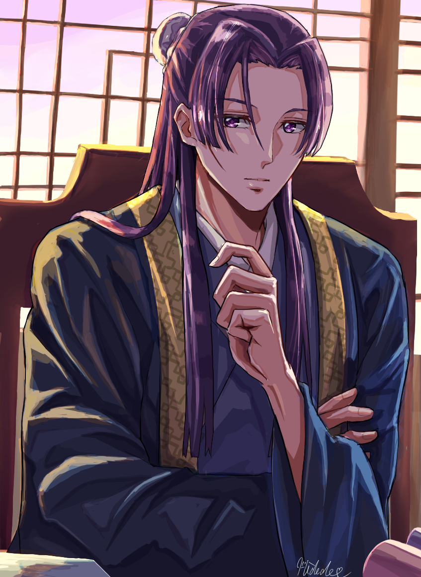 Hidede34558526's tweet image. 友達が顔に傷のある壬氏をリクエストしてくれたので✨

物思いにふける壬氏

#薬屋FA 　#薬屋2期 　 #壬氏