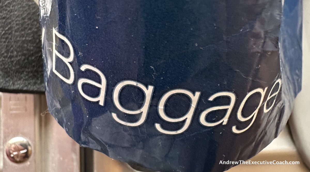 I  took this picture while waiting to check in to return from #HongKong .  Standing in line, I found myself reflecting on some of the #coaching  conversations I had  in the city. Read the rest on my blog andrewtheexecutivecoach.com/blog/baggage