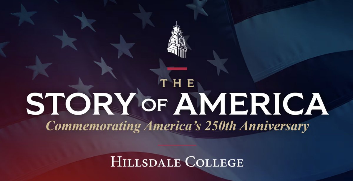 Hillsdale College (@hillsdale) on Twitter photo 🇺🇸 The Story of America — a new video series from <a href="/Hillsdale/">Hillsdale College</a> College — brings our nation’s founding to life, from Lexington & Concord to the birth of a republic.
🎬 Watch now: storyofamerica.hillsdale.edu
In partnership with <a href="/WhiteHouse/">The White House</a> America 250 & <a href="/usedgov/">U.S. Department of Education</a>.
#StoryOfAmerica 🇺🇸 The Story of America — a new video series from <a href="/Hillsdale/">Hillsdale College</a> College — brings our nation’s founding to life, from Lexington & Concord to the birth of a republic.
🎬 Watch now: storyofamerica.hillsdale.edu
In partnership with <a href="/WhiteHouse/">The White House</a> America 250 & <a href="/usedgov/">U.S. Department of Education</a>.
#StoryOfAmerica