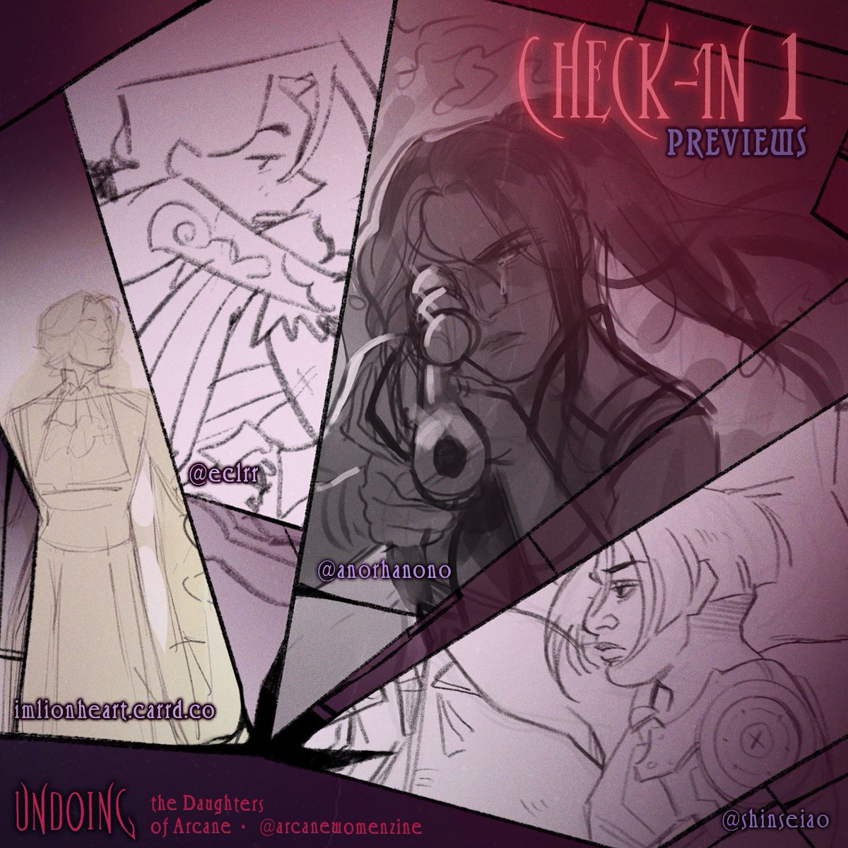 Check-in 1 Previews 🥀

Our contributors have begun to draft their concepts for their creations of the daughters of Arcane!

We're utterly undone by the amount of talent we're seeing. Can't wait to show you more!