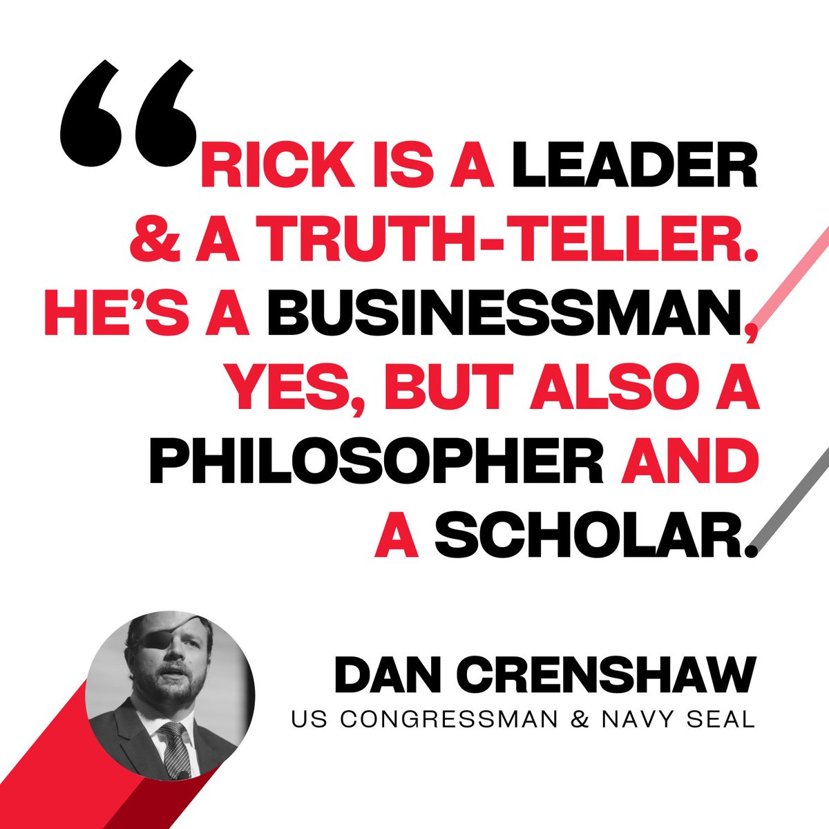 Rick Walker (@rickwalkertx) on Twitter photo I wrote this book to help men make sense of the chaos. You don’t have to wander aimlessly. I’ll show you how to think clearly, act decisively, and build something that truly matters.
US Rep and Navy SEAL <a href="/DanCrenshawTX/">Dan Crenshaw</a> 's foreword to 9 Steps to Build a Life of Meaning launches a I wrote this book to help men make sense of the chaos. You don’t have to wander aimlessly. I’ll show you how to think clearly, act decisively, and build something that truly matters.
US Rep and Navy SEAL <a href="/DanCrenshawTX/">Dan Crenshaw</a> 's foreword to 9 Steps to Build a Life of Meaning launches a