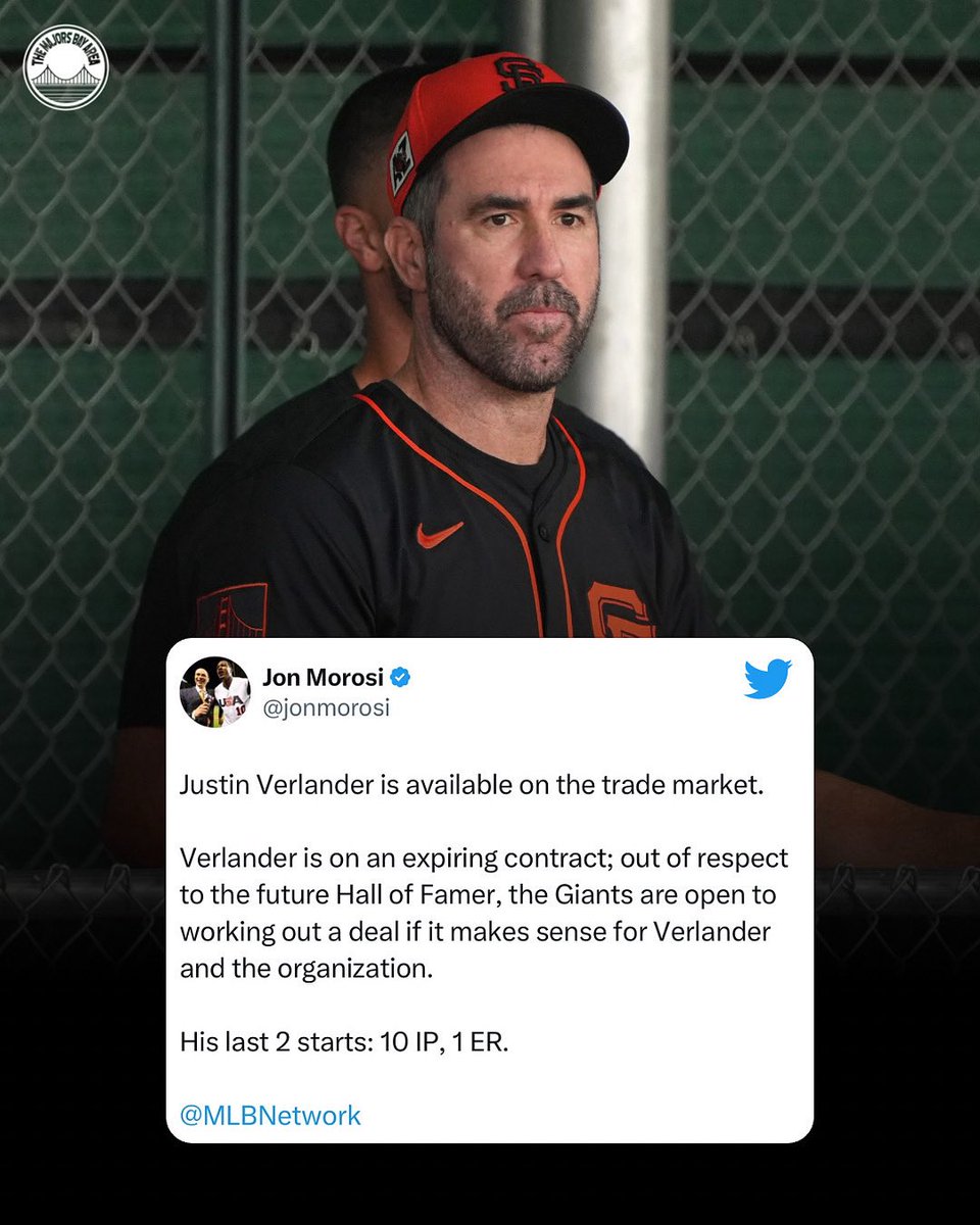 TMSNXBayArea415's tweet photo. Verlander is reportedly on the block. https://t.co/m8B0JzzZzF