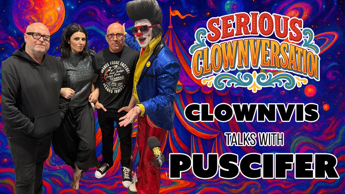 CLOWNVIS (@clownvis) on Twitter photo Premiering live right now! My full interview w #MaynardJamesKeenan and his band <a href="/puscifer/">PUSCIFER</a>! —-> youtu.be/UuuW4mGPomc?si… Premiering live right now! My full interview w #MaynardJamesKeenan and his band <a href="/puscifer/">PUSCIFER</a>! —-> youtu.be/UuuW4mGPomc?si…