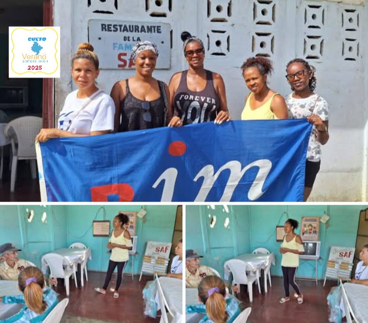 CuetoEducadores's tweet photo. La @BjmCueto llevando el arte a los atendidos por el Sistema de Atención a la Familia (SAF de Cueto). No sólo de pan vive el hombre. @Ana_Hurtado86 @CubaMined @MTSS_CUBA @CubaEsCultura @NelsyYamirka @CulturaJara #VeranoSiempreJoven https://t.co/sdDbb4DS8P