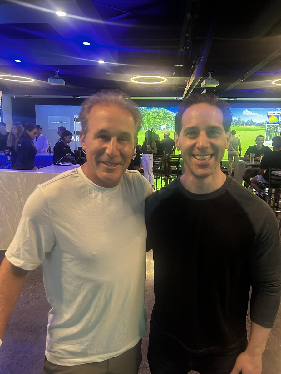 Great seeing my buddy, mentor and voice of the Detroit Red Wings, Kenny Daniels, at the grand opening of another Tee Times location!