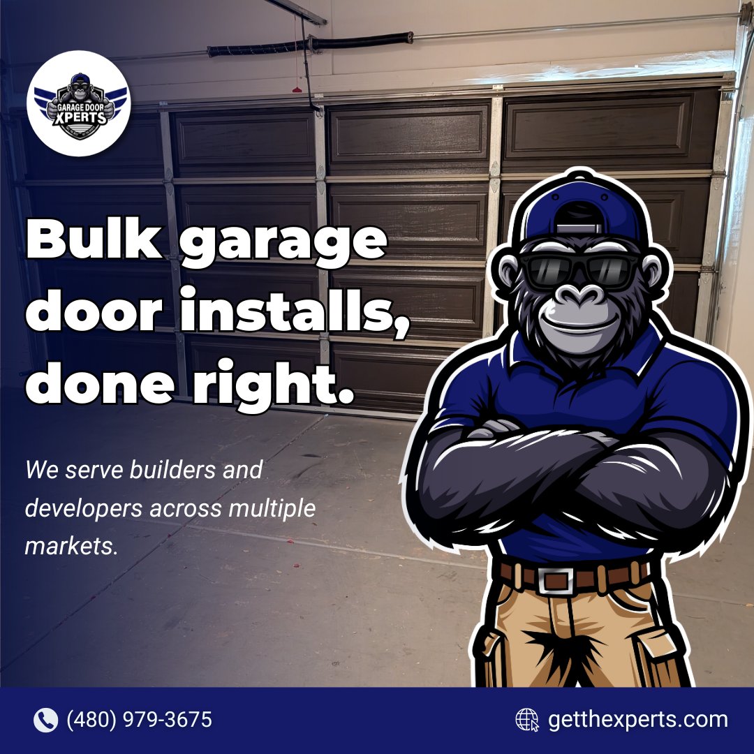 GarageXperts's tweet image. Bulk garage door installs, done right.

We serve builders and developers across multiple markets.

Trusted by project managers → getthexperts.com

#BuilderPartner #GarageContractor
