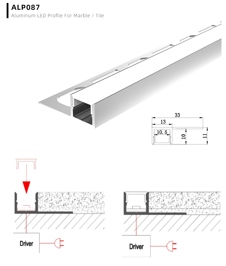 ledbecom's tweet image. Tile edge aluminum LED strip light channels for shower niche lighting. Can be flush-mounted with tiles of 10mm thickness for a clean, professional finish. 

Link: bit.ly/3UJQYJ7

#ledbe #tileedge #ledstriplight #aluminumchannel #showerniche #ledprofile