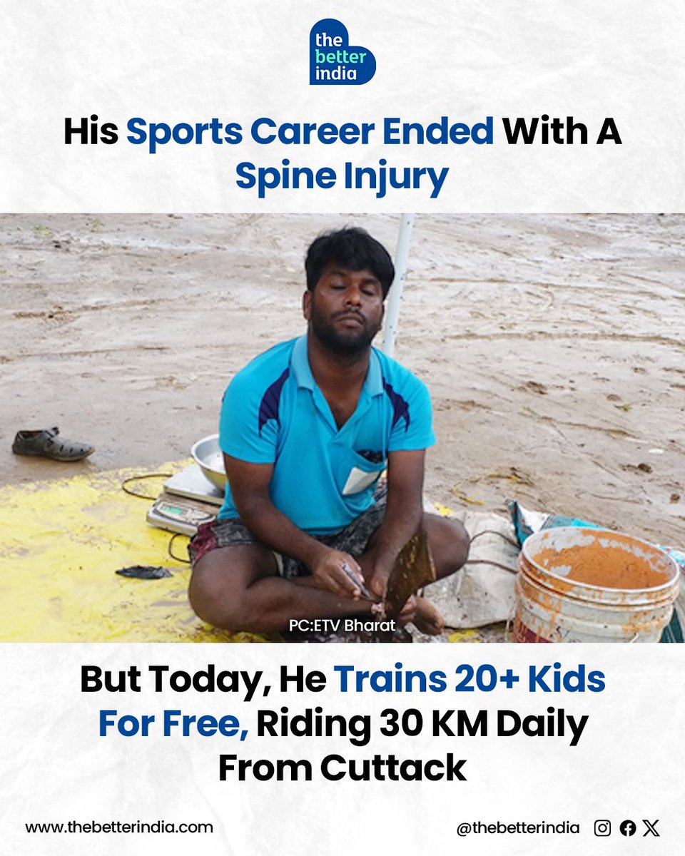 He couldn’t run anymore. So he taught others how to fly.

Once a promising national-level sprinter, Swapneswar Das from Cuttack saw his dream end in a split second after a tragic fall left him with a fractured spine and pelvic bone.

But giving up was never in his DNA.

While his