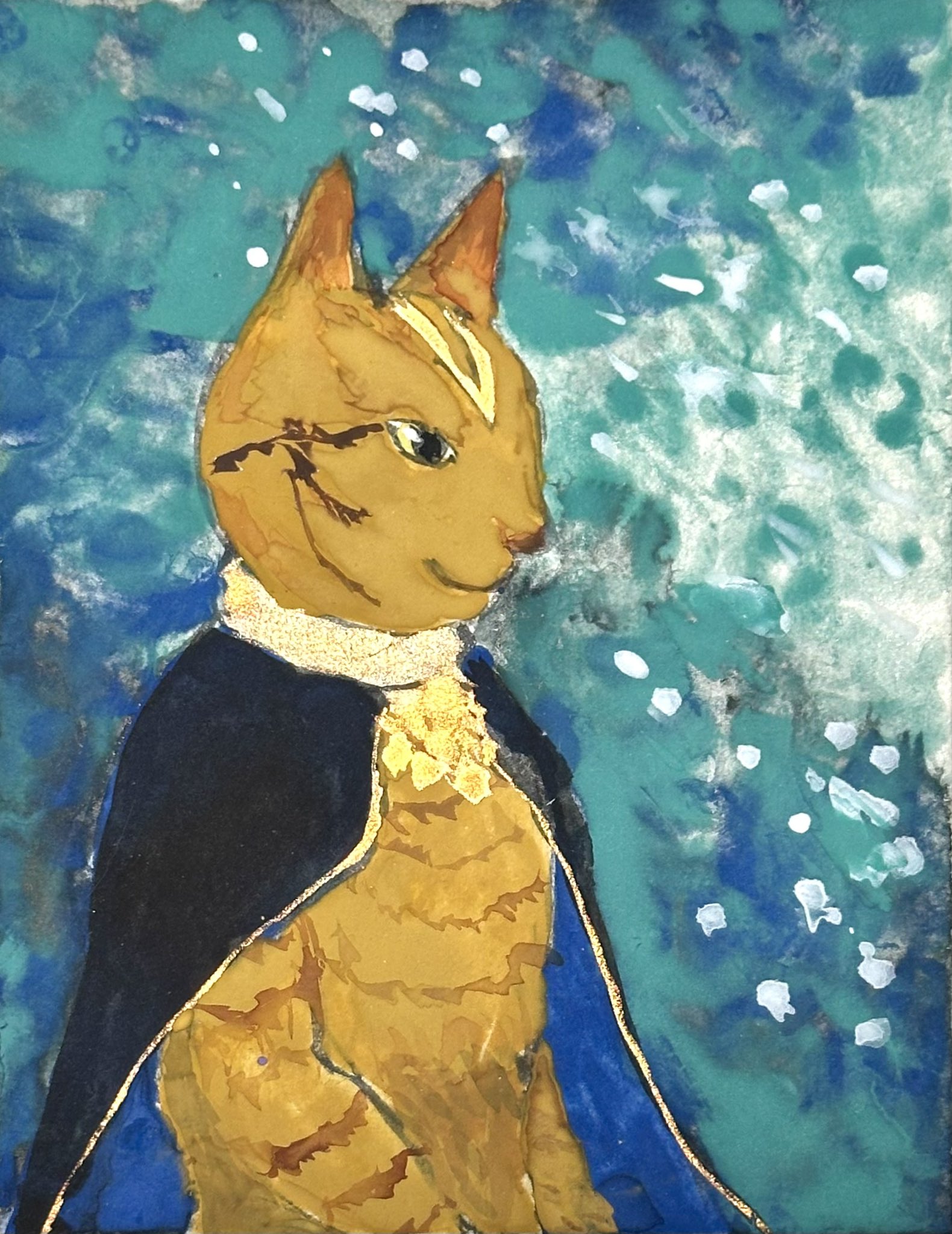 絵画猫のユーミン Amazon.co.jp: 【CAT ART】 キャットアート プリントハンカチ