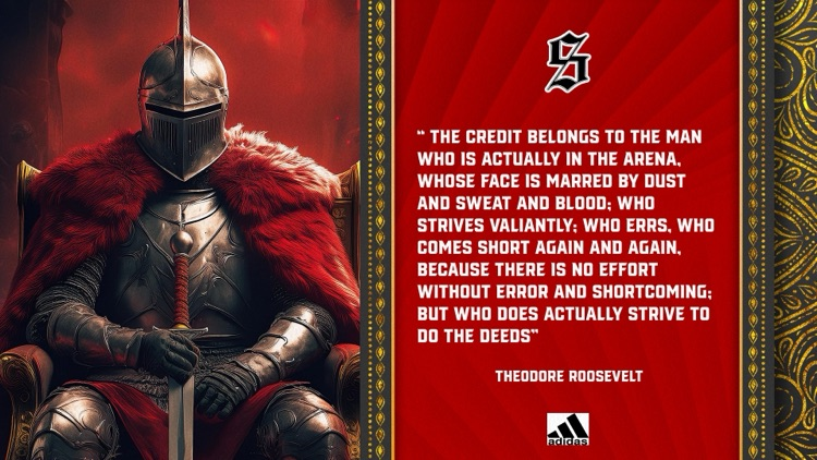 To all our athletes who begin their season tomorrow, remember that you have chosen to be a part of something bigger than yourself, to work with outcomes that are not guaranteed. We salute all our young men and women who dare to enter the arena.