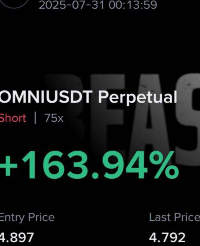 Whalehubs's tweet image. $OMNI📈📈 
⚡️⚡️
BOOK 50% PROFIT AND PUT SL AT ENTRY ✅✅

+300% PROFIT NICE BRO 😎
✉️
#cryptosignals #futuressignal #tradingsignal #cryptocurrency
