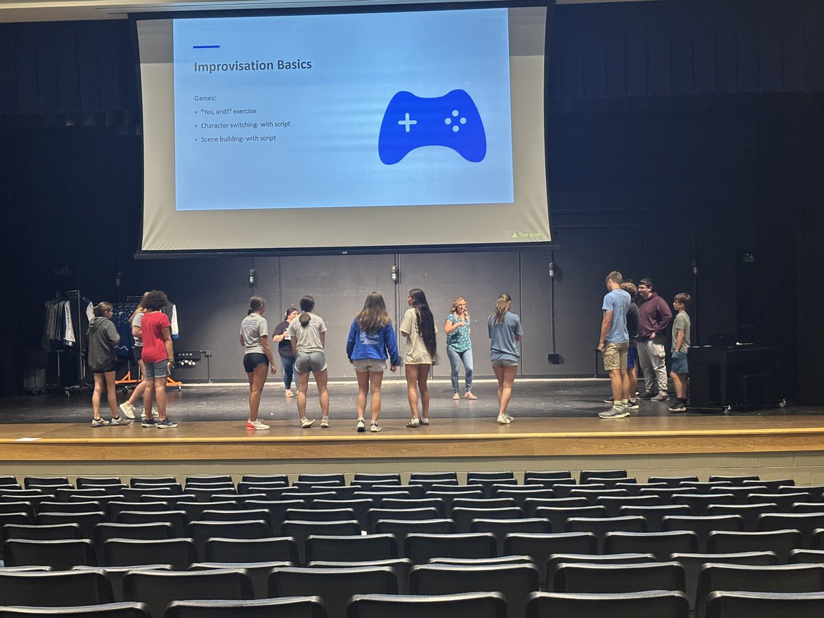 It was a great first day of Drama Camp! From acting technique, speech and vocal control … to emotional connection, observation and imagination … today’s workshop helped high school students elevate their performance skills, while having some fun too!  🎭🎤