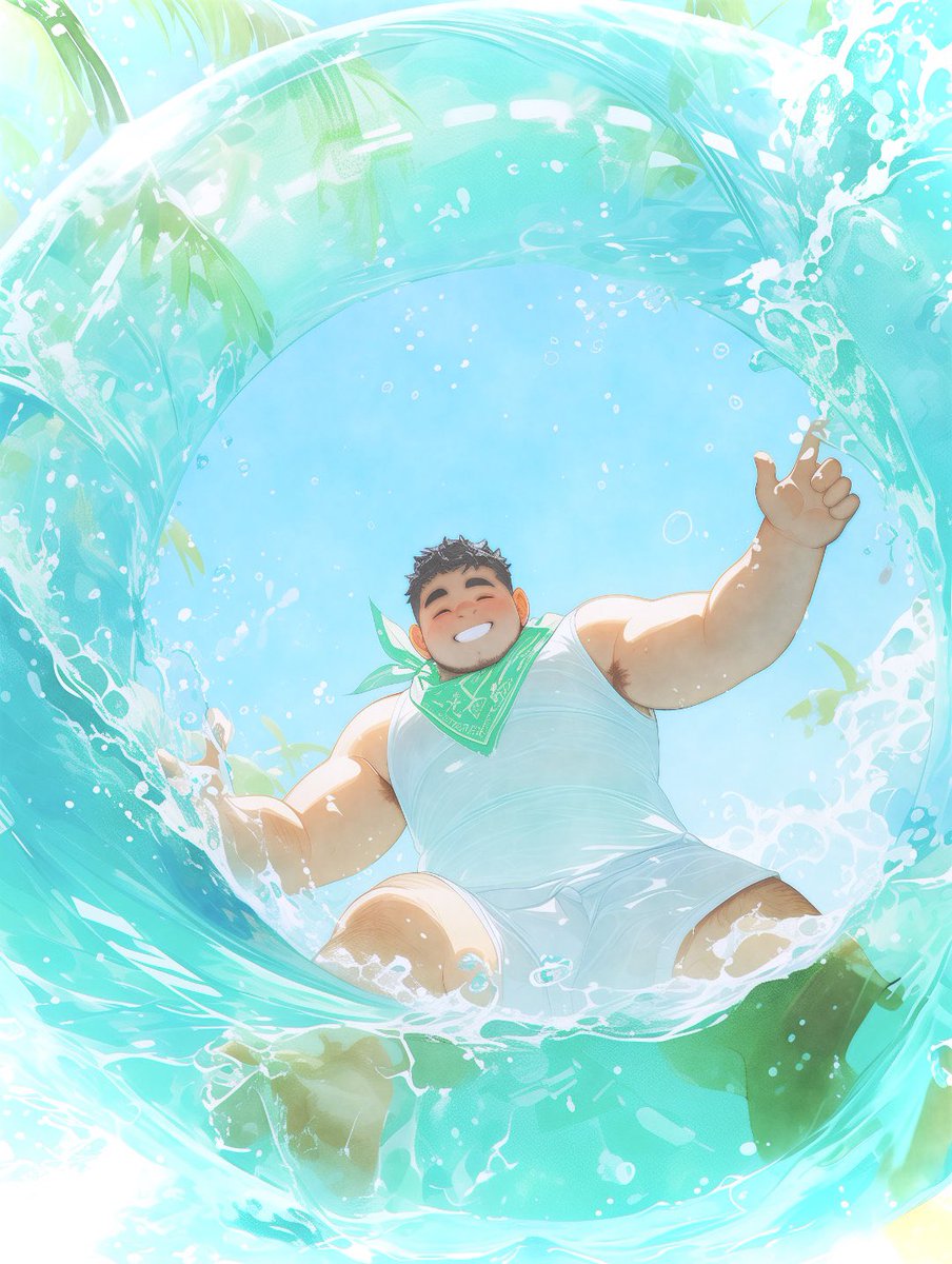 暑いぃ
ちょっとでも爽やかに
#AIイラスト