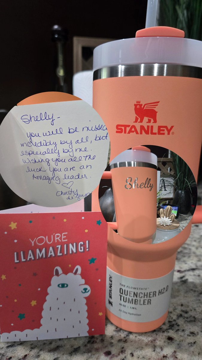feeling the love from my principal today <a href="/EaglePointElem/">Christy de Zayas</a>. The handwritten card meant everything. I'm excited for my new role as Math Coach at Rock Island ES, but I’ll deeply miss my family at Eagle Point. Grateful for it all! #LoveMyStanleyToo ❤️ #LeaderMentor #SheSawALeaderInMe