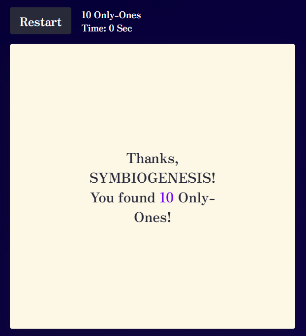 Final update of #Symbiogenesis game!