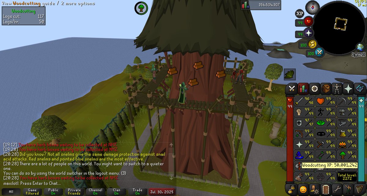 50mil woodcutting xp and no beaver :/

(don't ask why i haven't maxed yet)