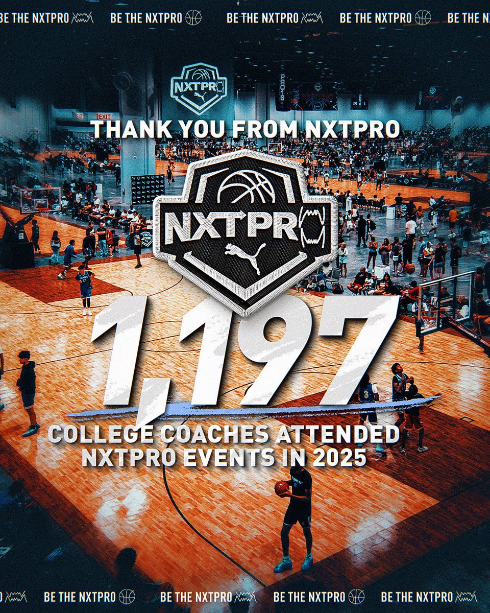 PRO16/NXTPRO League (@pro16league) on Twitter photo You never know who’s watching. 👀
NXTPRO and The PRO16 will continue to lead the way in giving young athletes the exposure, support, and platform to earn college scholarships and reach the next level. 📈🔥🙏 #BeTheNXTPRO
<a href="/NxtProHoops/">NXTPRO Hoops</a> | <a href="/PUMAHoops/">PUMA Basketball</a> You never know who’s watching. 👀
NXTPRO and The PRO16 will continue to lead the way in giving young athletes the exposure, support, and platform to earn college scholarships and reach the next level. 📈🔥🙏 #BeTheNXTPRO
<a href="/NxtProHoops/">NXTPRO Hoops</a> | <a href="/PUMAHoops/">PUMA Basketball</a>