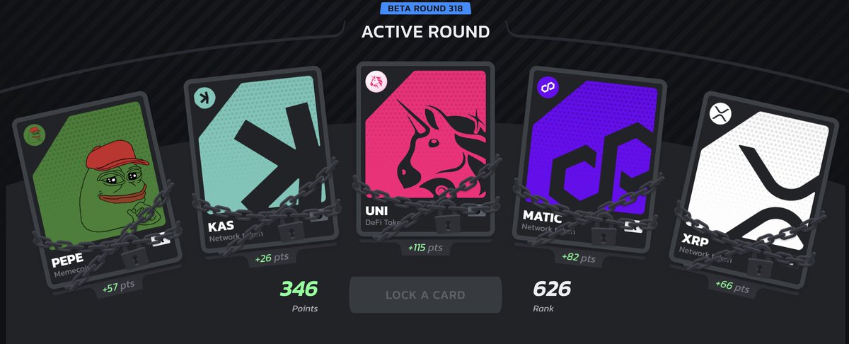 good morning

don't know why we having negative sentiment on crypto market

but felt like i need to open <a href="/infinex/">Infinex</a> and do something with my bullrun 

my rank was at 4k when i locked all my cards

after 10 minutes ➠ to rank 626

not sure if this was good move, let the market