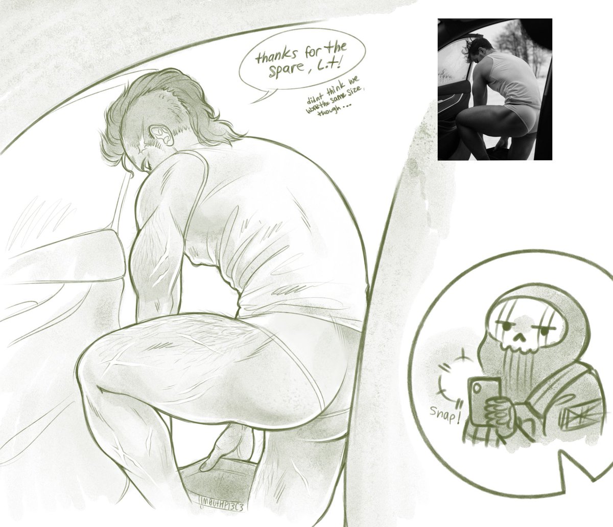 Praying to god no one else has done this (also in love with long mohawk soap tysm whoever did it first)
#ghoap #soapghost #MWII #anatomypractice #artstudy #fanart