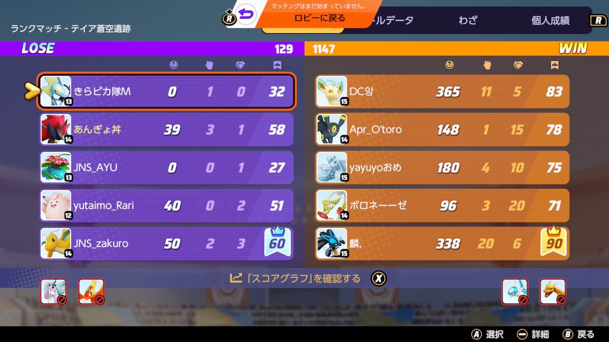 勝率49パートリオにピン刺されたけどこれ俺が悪いのかな
@zakuro0464
@6vohlnjfgf22536
@atomuhayan1103