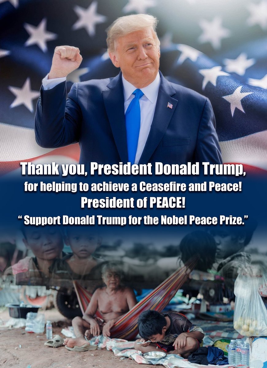 ahmore90's tweet photo. Thank you, President Donald Trump, for helping to achieve a Ceasefire and Peace! President of PEACE! Support Donald Trump for the Nobel Peace Prize.” https://t.co/LaUXm9ecWV