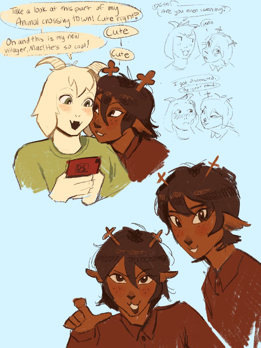 decemberholigay's tweet photo. dess sketches with a little dessriel https://t.co/Yf0nZkwGqM