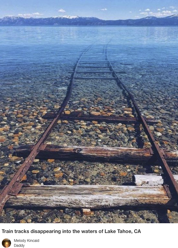 Tracks to nowhere? 🛤️ Hmmmm... But did they once have a purpose? There must be a reason, right? 

👇 Lake Tahoe's Railroad to...
californiahighsierra.com/trips/weird-th…