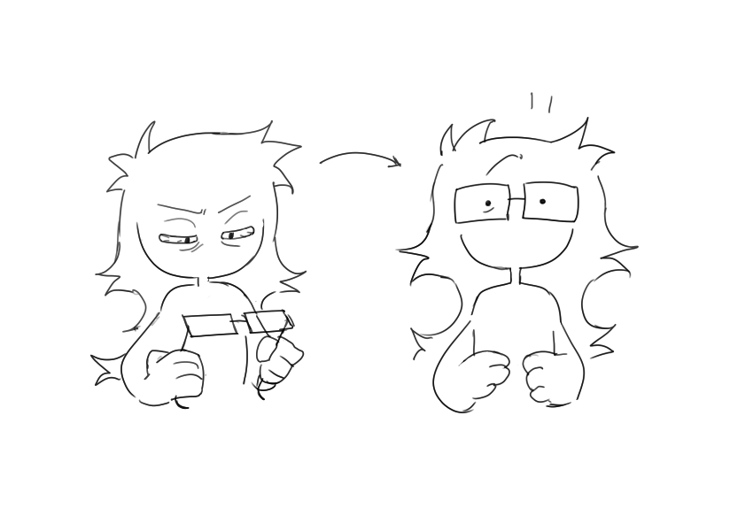 sona update (got glasses) 
