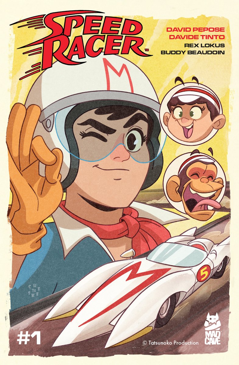 Mark London (@marklondonmcs) on Twitter photo Today is the day! Published by <a href="/MadCaveStudios/">Mad Cave Studios</a> and Tatsunoko Co., get ready!!
SPEED RACER #1
(W) <a href="/Peposed/">David Pepose - Comic Book Writer</a> (A) Davide Tinto (C) Rex Lokus (L) Buddy Beaudoin (CA) Alessio Zonno
An all-new interpretation of Tatsuo Yoshida’s classic manga/anime, MachGoGoGo, known to Western Today is the day! Published by <a href="/MadCaveStudios/">Mad Cave Studios</a> and Tatsunoko Co., get ready!!
SPEED RACER #1
(W) <a href="/Peposed/">David Pepose - Comic Book Writer</a> (A) Davide Tinto (C) Rex Lokus (L) Buddy Beaudoin (CA) Alessio Zonno
An all-new interpretation of Tatsuo Yoshida’s classic manga/anime, MachGoGoGo, known to Western