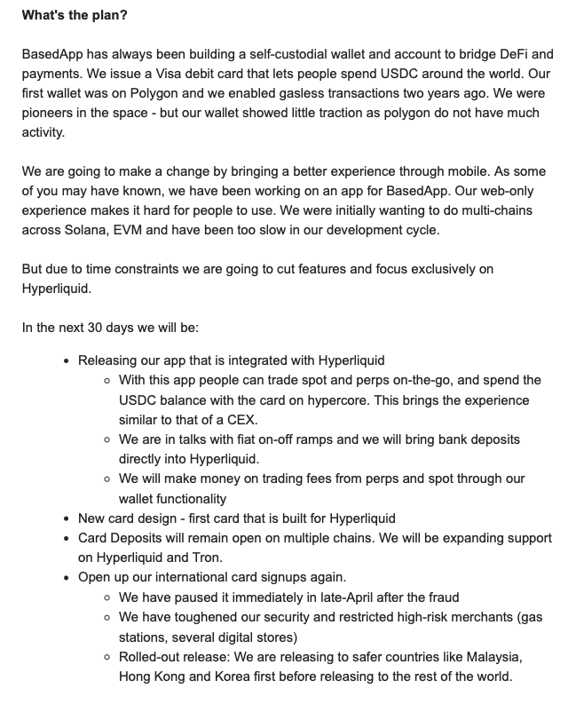 Edison (@edison0xyz) on Twitter photo This is an email that I've sent all our backers <a href="/hashed_official/">#Hashed</a>, <a href="/TheSpartanGroup/">The Spartan Group</a>, <a href="/Newmancapitalvc/">Newman Capital</a> <a href="/DeFianceCapital/">DeFiance Capital</a> <a href="/ASvanevik/">Alex Svanevik 🐧</a> <a href="/tongnk/">Nick Tong</a> <a href="/xinshudong/">Xinshu</a>
We did exactly what I said we will do.
Drafting a memo on what we are going to do in the next 30 days.
Stay tuned. This is an email that I've sent all our backers <a href="/hashed_official/">#Hashed</a>, <a href="/TheSpartanGroup/">The Spartan Group</a>, <a href="/Newmancapitalvc/">Newman Capital</a> <a href="/DeFianceCapital/">DeFiance Capital</a> <a href="/ASvanevik/">Alex Svanevik 🐧</a> <a href="/tongnk/">Nick Tong</a> <a href="/xinshudong/">Xinshu</a>
We did exactly what I said we will do.
Drafting a memo on what we are going to do in the next 30 days.
Stay tuned.