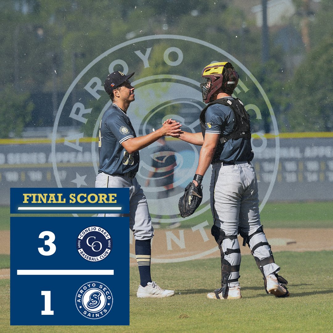 Arroyo Seco Saints Baseball (@arroyosecoccl) on Twitter photo Final from the CCL South Championship.
The end to an unforgettable season.
#SaintsOfSummer #CCL2025 <a href="/CCL_Baseball/">California Collegiate League</a> Final from the CCL South Championship.
The end to an unforgettable season.
#SaintsOfSummer #CCL2025 <a href="/CCL_Baseball/">California Collegiate League</a>