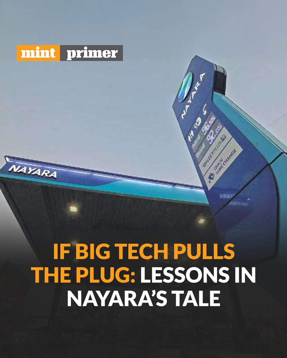 #MintPrimer | In a world increasingly powered by digital infrastructure, geopolitics can cajole tech giants to bring a business to a halt with the flip of a switch. Nayara Energy learnt this the hard way even though Microsoft restored its services two days later. Mint explains: