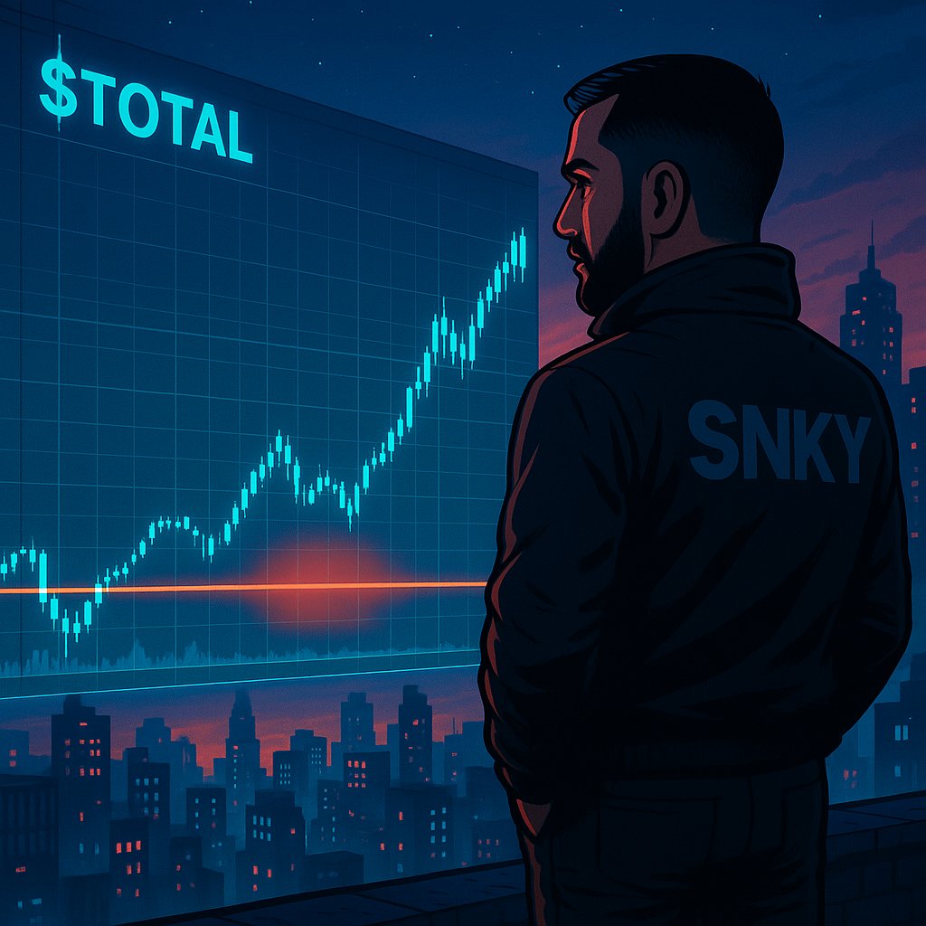 🧵 Total Crypto Market Cap: A Tipping Point?
From Bitcoin to Solana, every pump rides the same tide  the total crypto market.
Right now, that tide is shifting.
Here’s what the charts are saying 👇