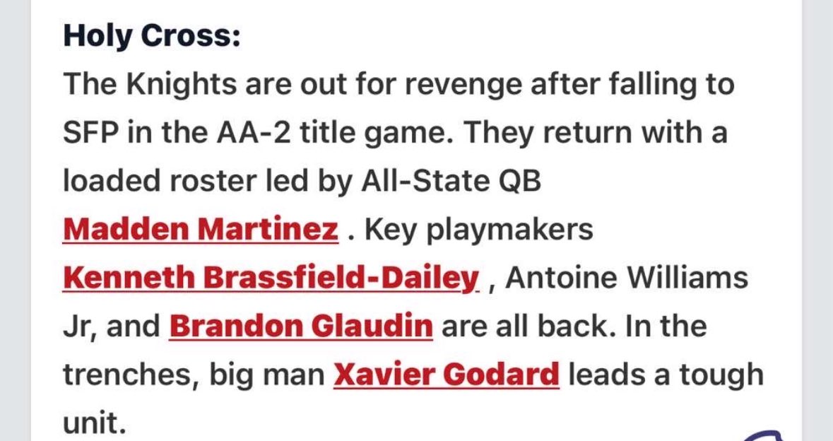 Senior Season Loading w/ much to prove, &amp; the job isn’t finished. <a href="/CoachSmith_HC/">Coach Tim Smith</a> <a href="/CoachMoore718/">Dyon Moore</a> <a href="/CoachBharris24/">Coach Brad Harris</a> 
( <a href="/PrepRedzoneNY/">Prep Redzone New York</a> <a href="/jared_valluzzi/">Jared Valluzzi</a> ) 
<a href="/MaddenMart12/">Madden Martinez</a> <a href="/BrandonGlaudin/">Brandon Glaudin</a> <a href="/Kenneth_Dailey1/">Kenneth Brassfield-Dailey</a> <a href="/twanwilliamsjr/">Antoine Williams Jr.</a>