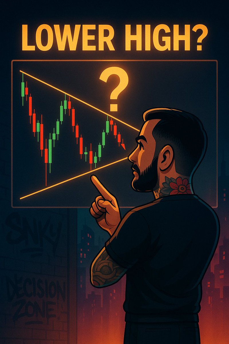 4/5 The Risk: Macro Lower High?

There’s a chance the market is printing a lower high on higher timeframes.

Watch volume it's been thinning out. Weak follow-through here could trigger a breakdown to retest $3.4T–$3.3T range.